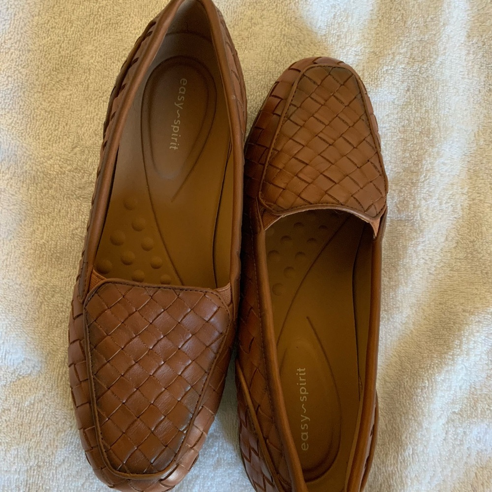 Easy Spirit Tan Woven Slip-On Shoes